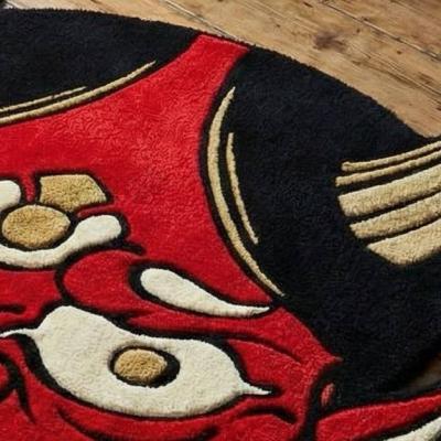 Red Oni Devil Rug
