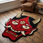 Red Oni Devil Rug