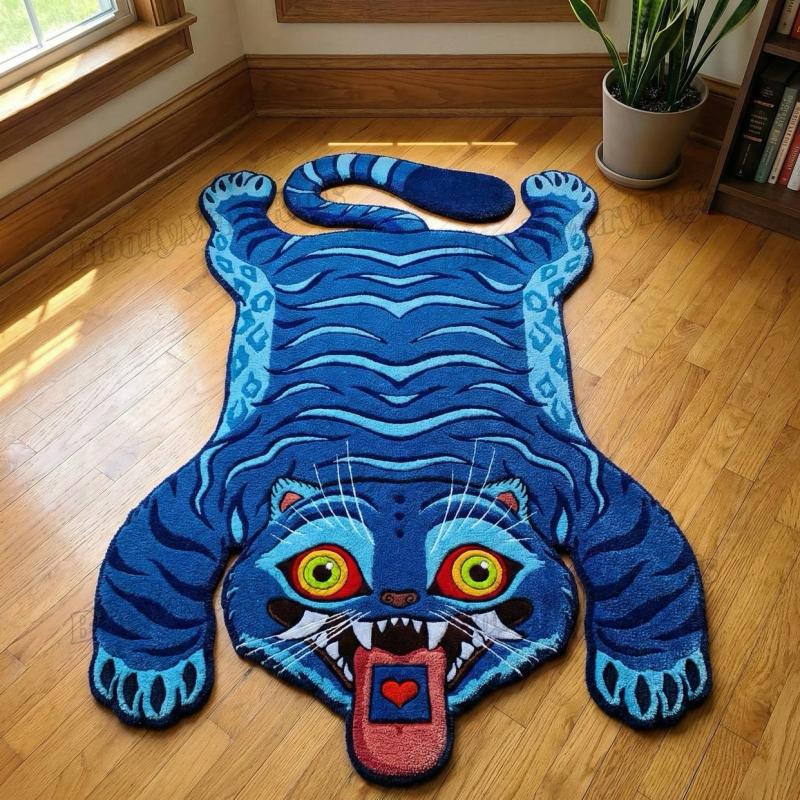 Blue Tiger Spirit Rug