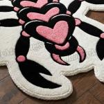 Pink Heart Scorpion Rug