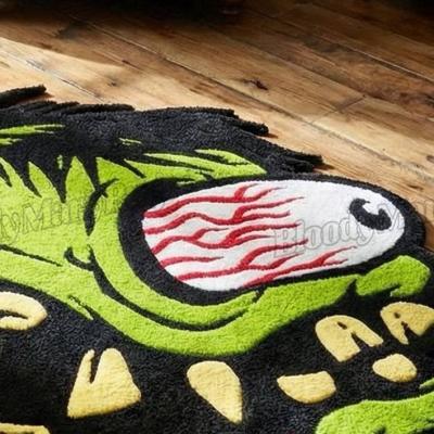 Hand-Tufted Zombie Face Rug