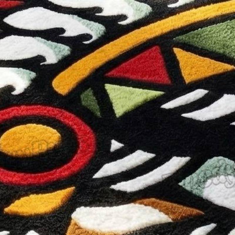 Tribal Skull Chief Tufted Rug