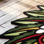 Tribal Skull Chief Tufted Rug