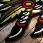 Tribal Skull Chief Tufted Rug