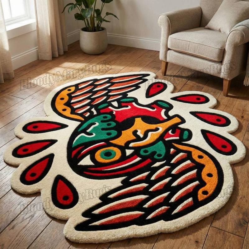 Heart & Wing Rug