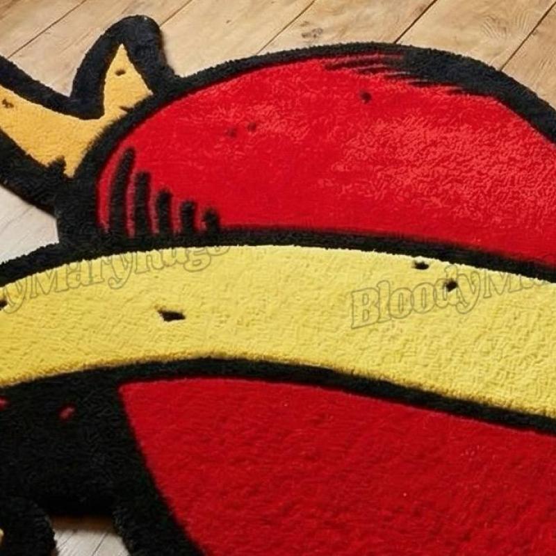 Heart Tattoo Rug