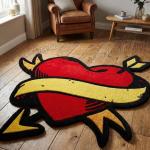 Heart Tattoo Rug