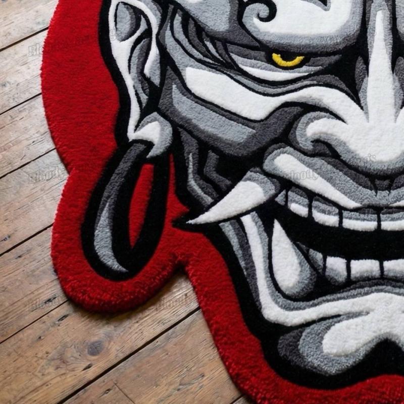 Hannya Mask Rug