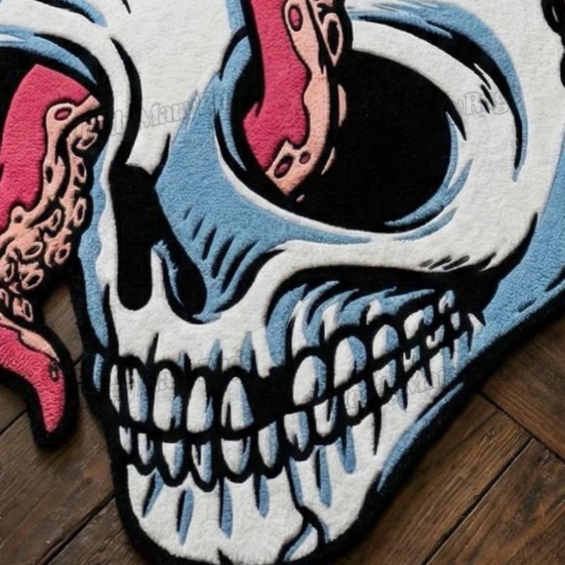Octopus Skull Rug