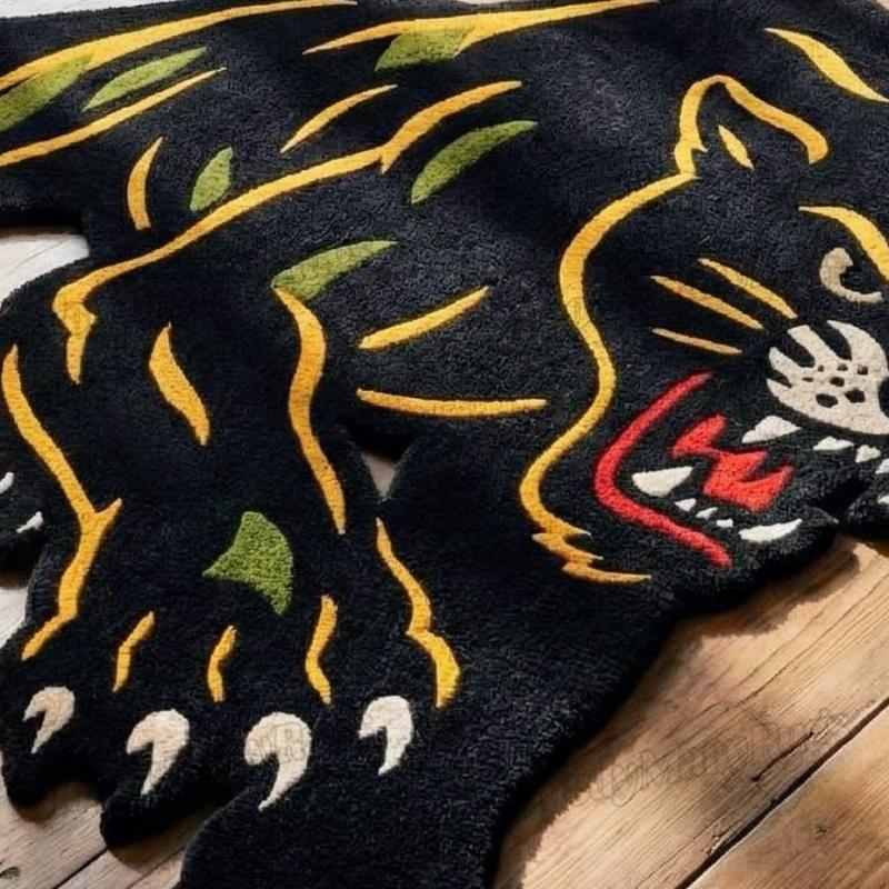 Black Panther Hand-Knotted Rug- Wakanda Forever X