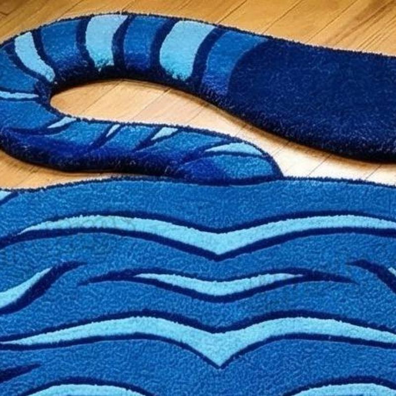 Blue Tiger Spirit Rug