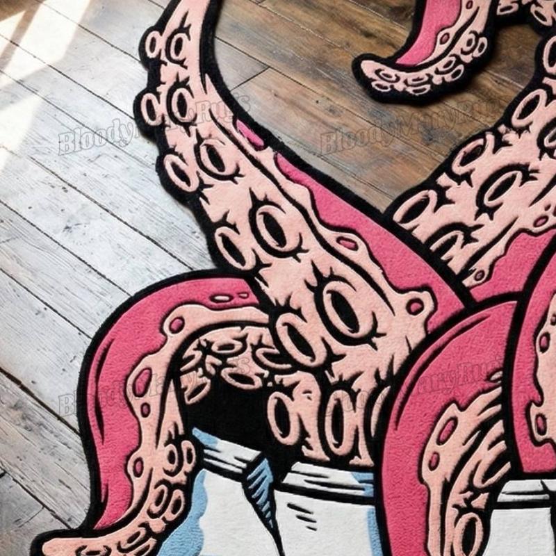 Octopus Skull Rug