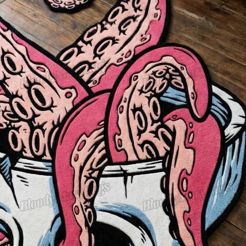 Octopus Skull Rug
