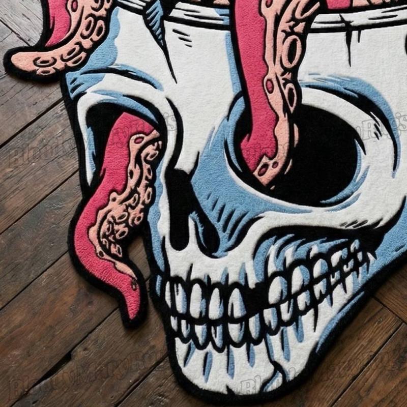 Octopus Skull Rug