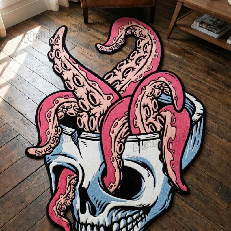Octopus Skull Rug
