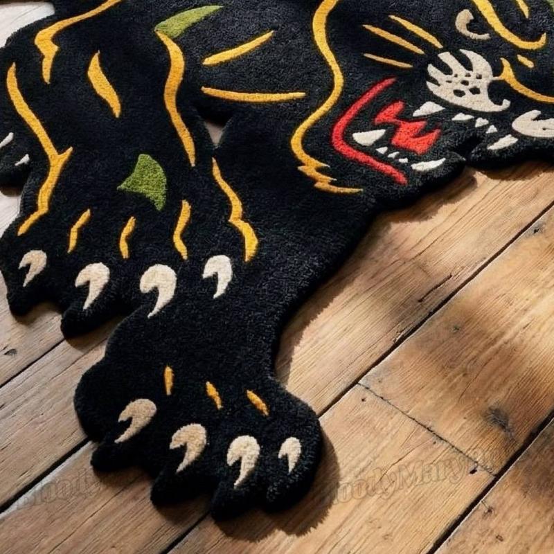 Black Panther Hand-Knotted Rug- Wakanda Forever X