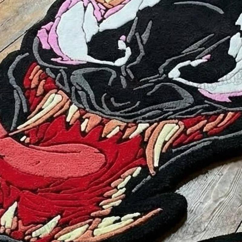 Ember Laurel Skull  Rug