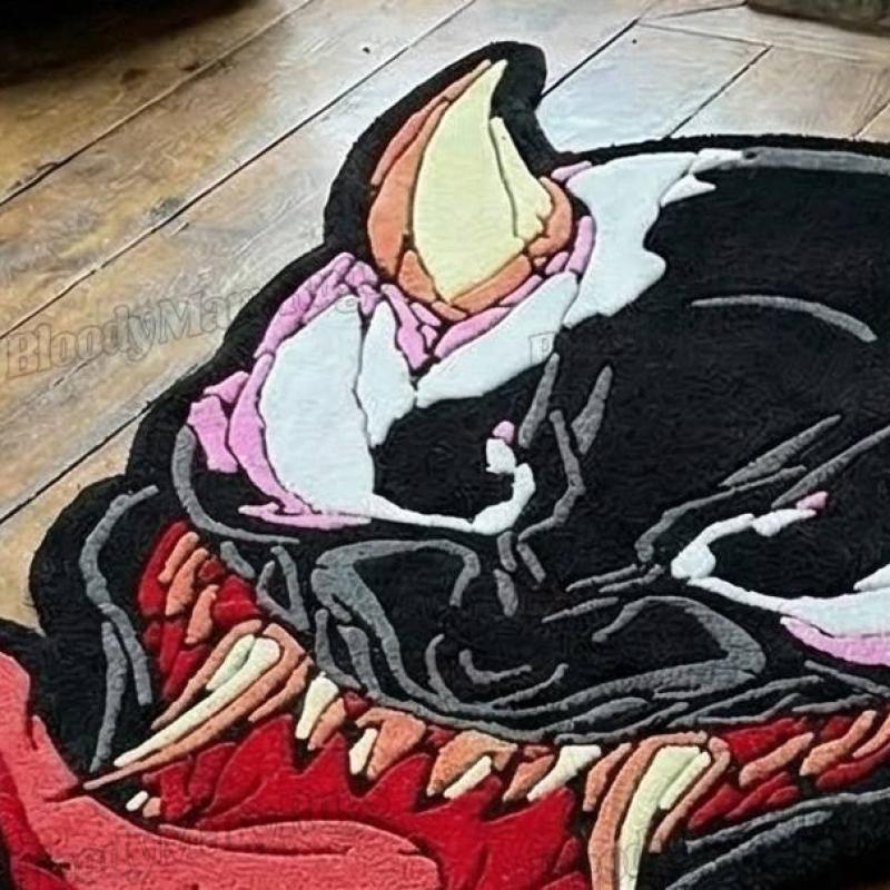 Ember Laurel Skull  Rug