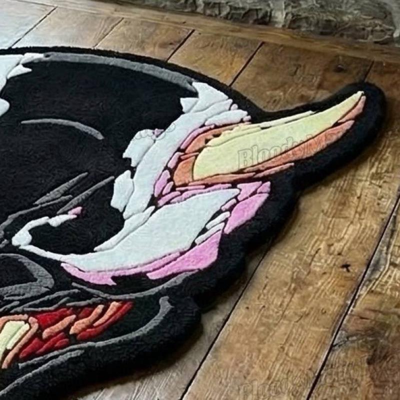 Ember Laurel Skull  Rug