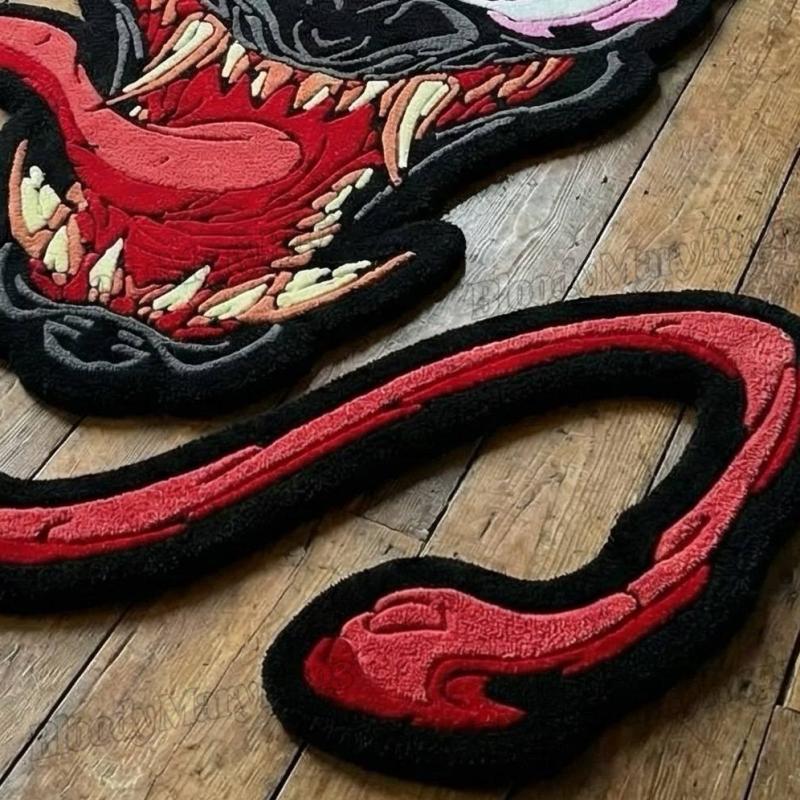 Ember Laurel Skull  Rug