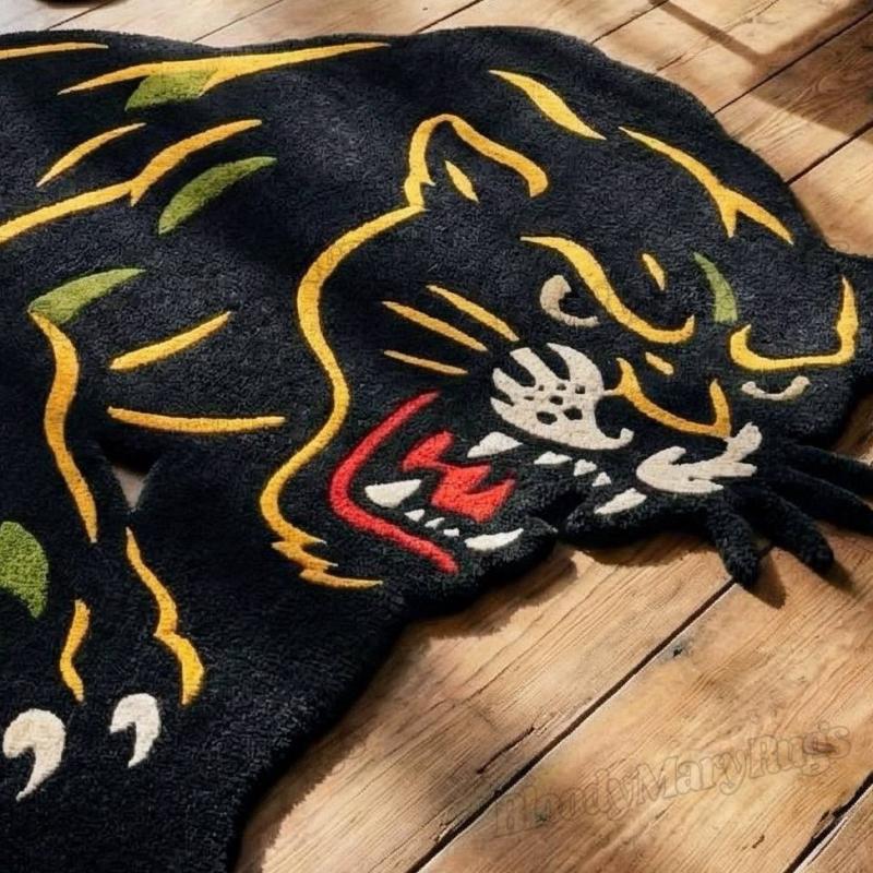 Black Panther Hand-Knotted Rug- Wakanda Forever X
