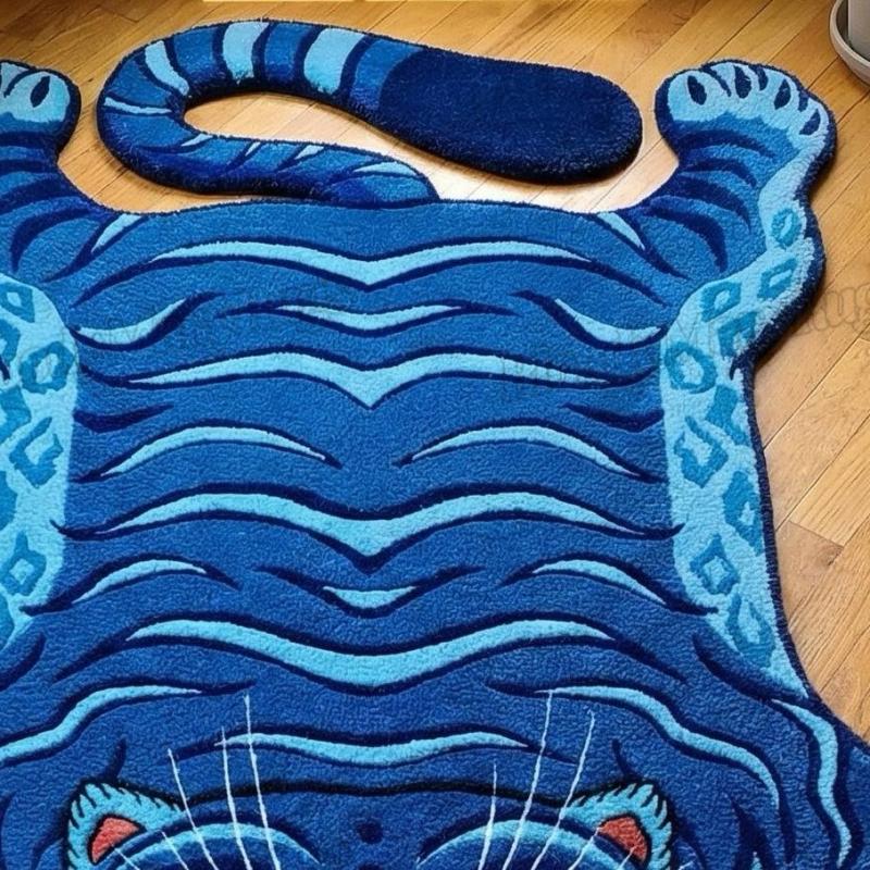 Blue Tiger Spirit Rug