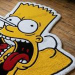 Crazy Cartoon Yellow Face Rug