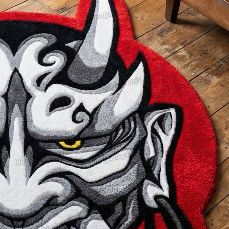 Hannya Mask Rug