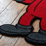 Smoking Mouse Red Suit Rug