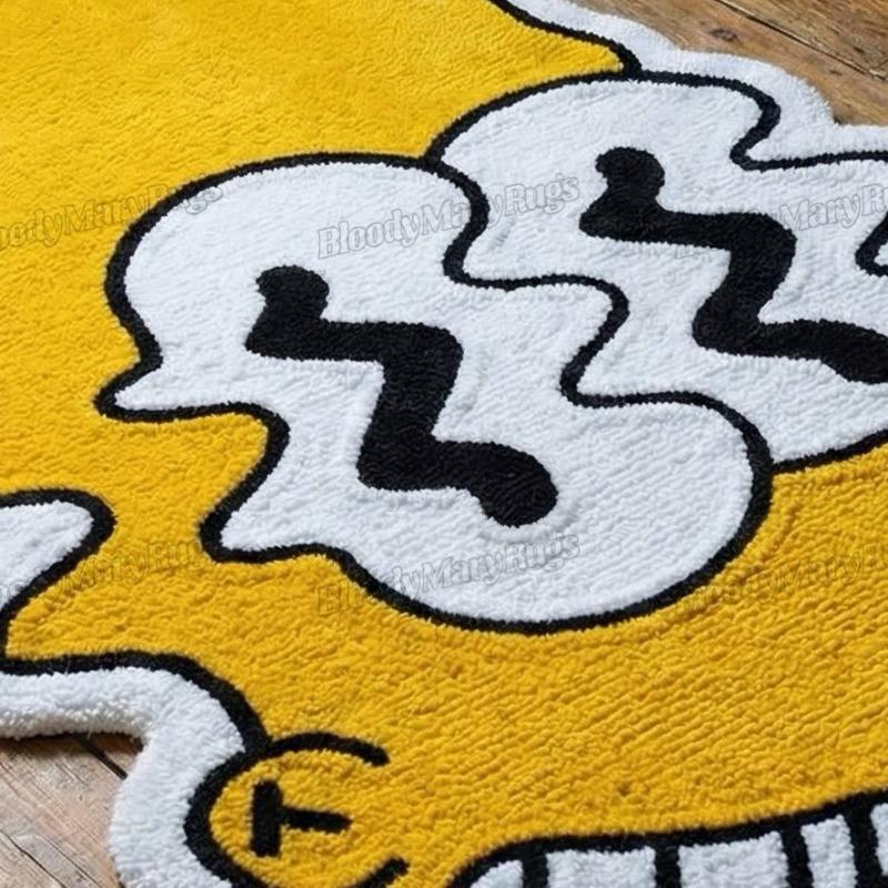 Cartoon Yellow Face Rug