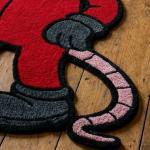 Smoking Mouse Red Suit Rug