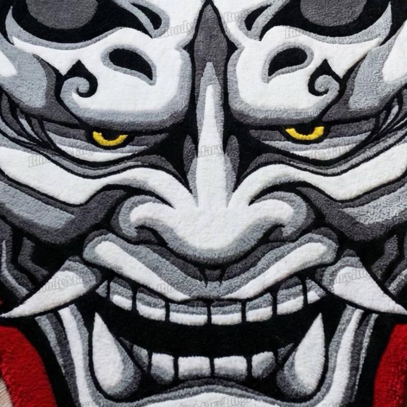 Hannya Mask Rug