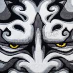 Hannya Mask Rug
