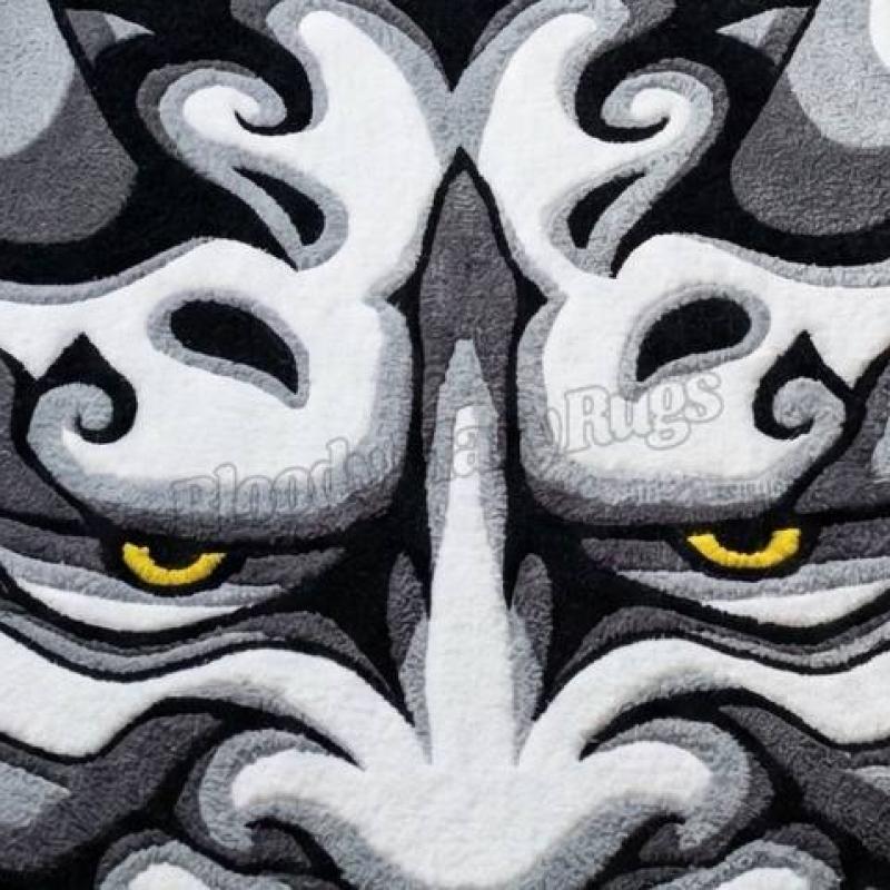 Hannya Mask Rug